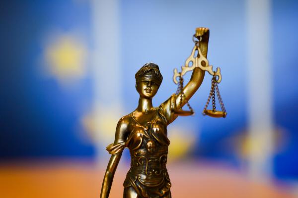 The statuette of Themis, goddess of divine justice